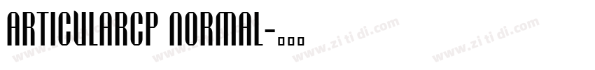 ArticularCP Normal字体转换